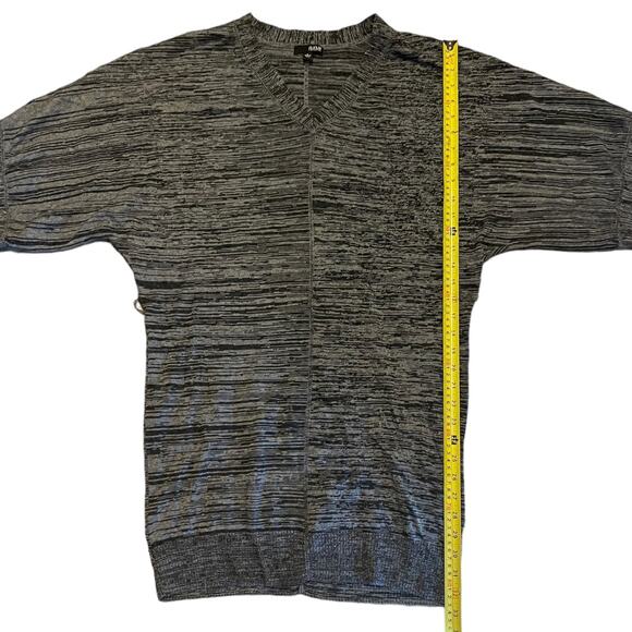 Ana Gray V Neck Belted Sweater Dress Size Large - Picture 5 of 6